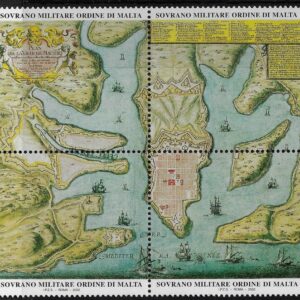 2002 Antiche tavole geografiche Carta di Malta - blocco