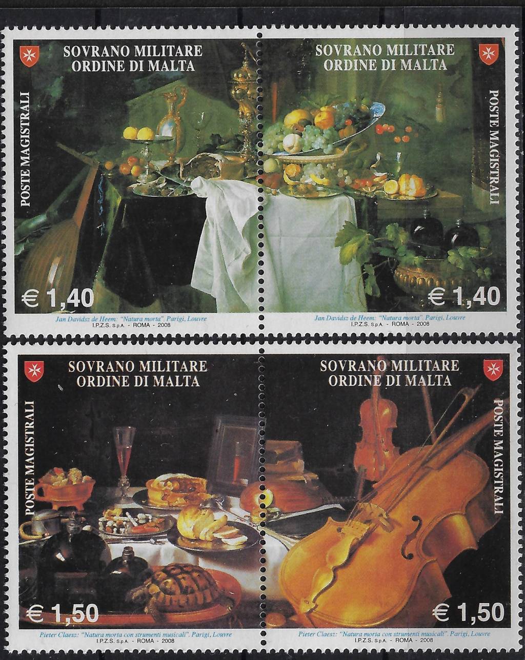 2008 Nature morte Dipinti - 2 coppie