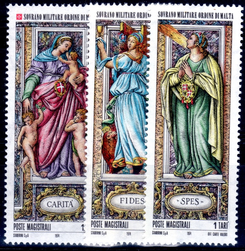 1974 Natale Affreschi Virtù teologali