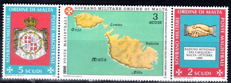 1989 Raduno Cavalieri dell'Ordine a Malta Trittico