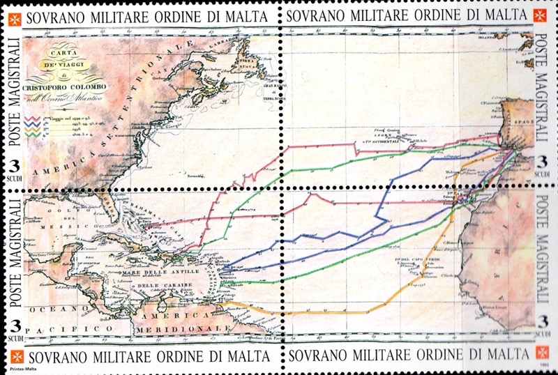 1992 5° centenario della scoperta dell'America - blocco