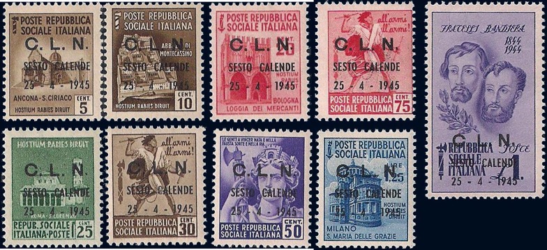 1945 Monumenti Soprastampati
