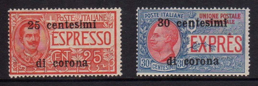 1918 soprastampati in Corona