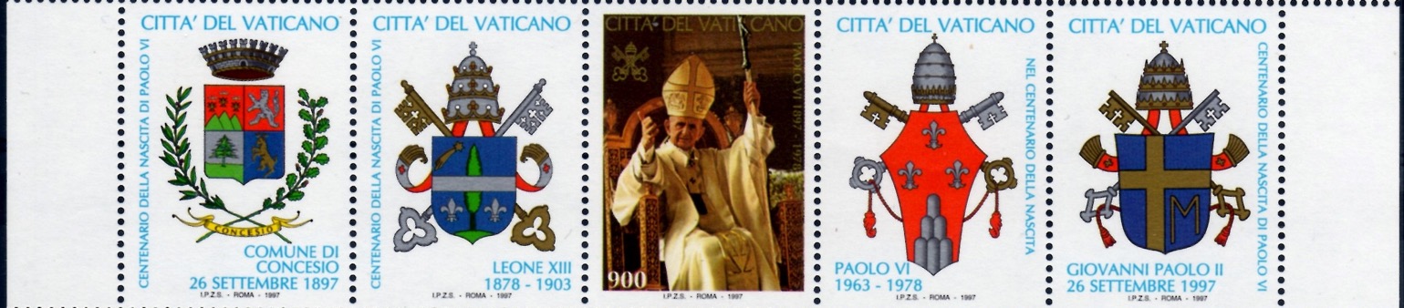 1997 100° nascita di Paolo VI con 4 appendici
