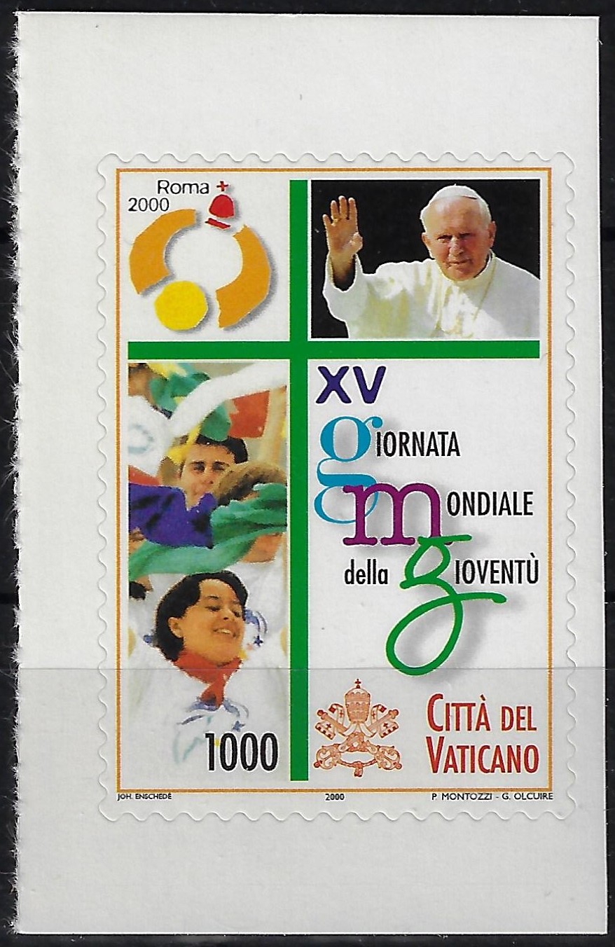 2000 giornata della gioventù autoadesivo - da libretto
