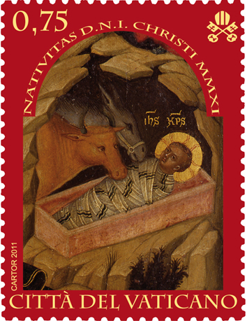 2011 Natale - adesivo da libretto