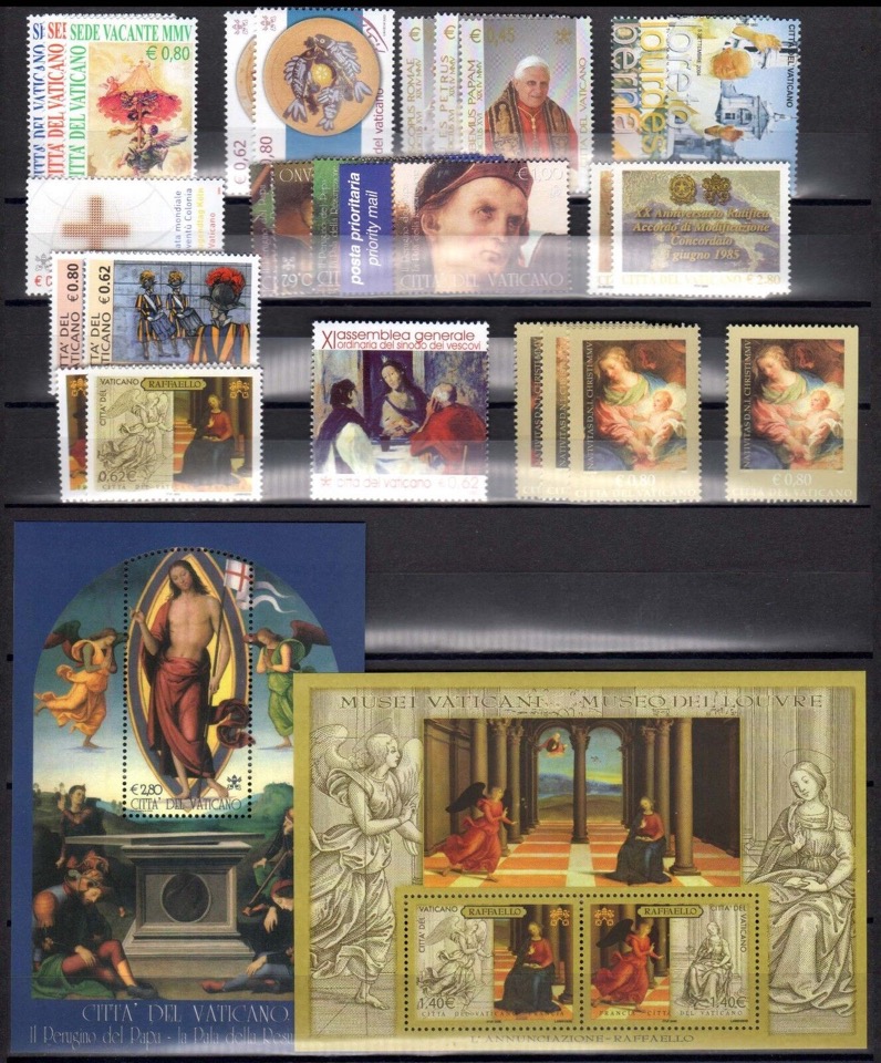 2005 Annata completa con foglietti e libretto