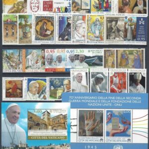 2015 Annata completa con foglietti e Libretto