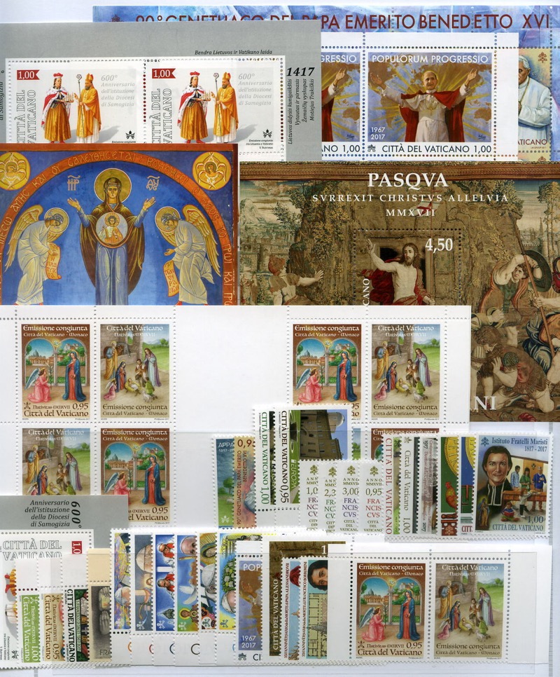 2017 Annata completa con foglietti e Libretto