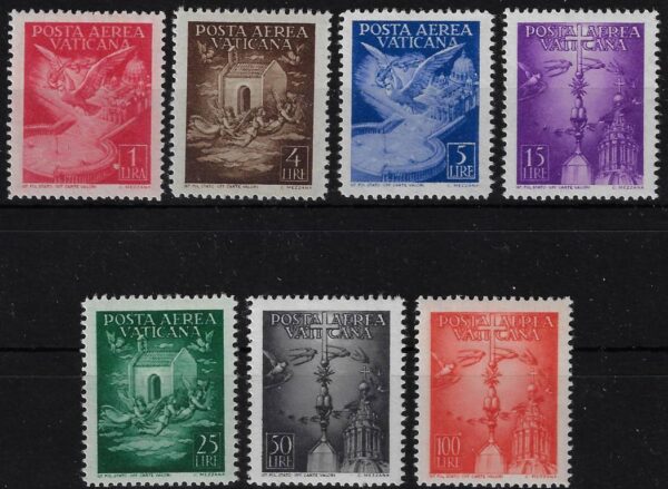 1947 Posta Aerea PIO XII Soggetti vari