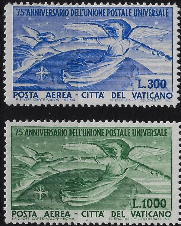 1949 Posta Aerea PIO XII 75° dell' U.P.U.