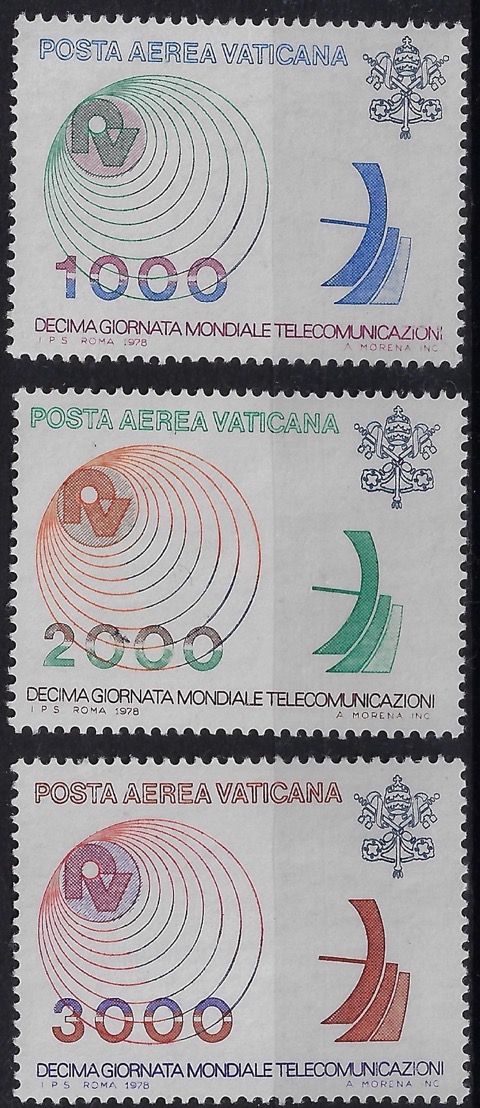 1978 Posta Aerea 10° giornata mondiale delle telecomunicazioni