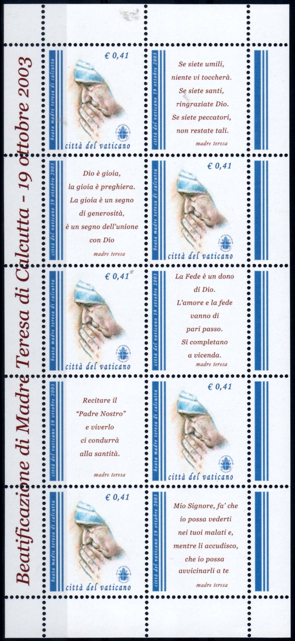2003 Madre Teresa