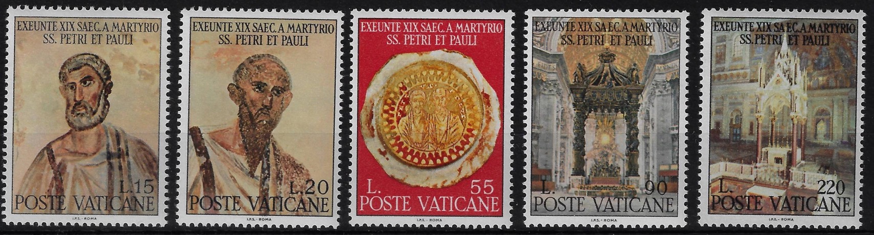1967 1900° martirio dei Santi Pietro e Paolo