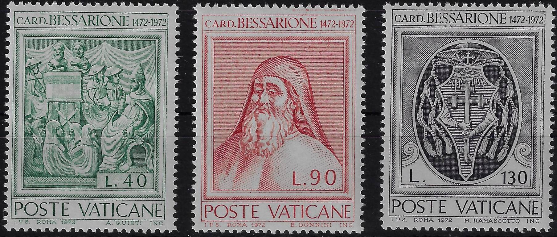 1972 500° morte del Cardinale Bessarione