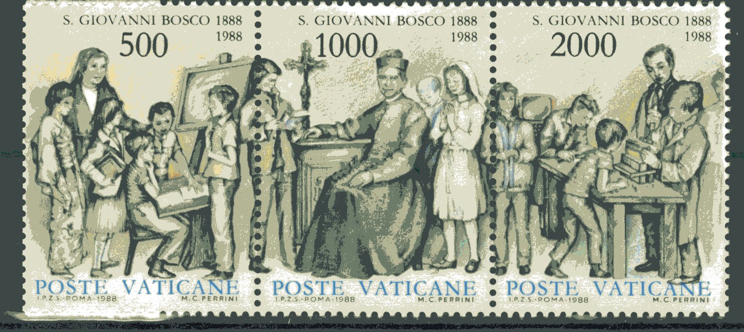 1988 100° morte di San Giovanni Bosco - trittico
