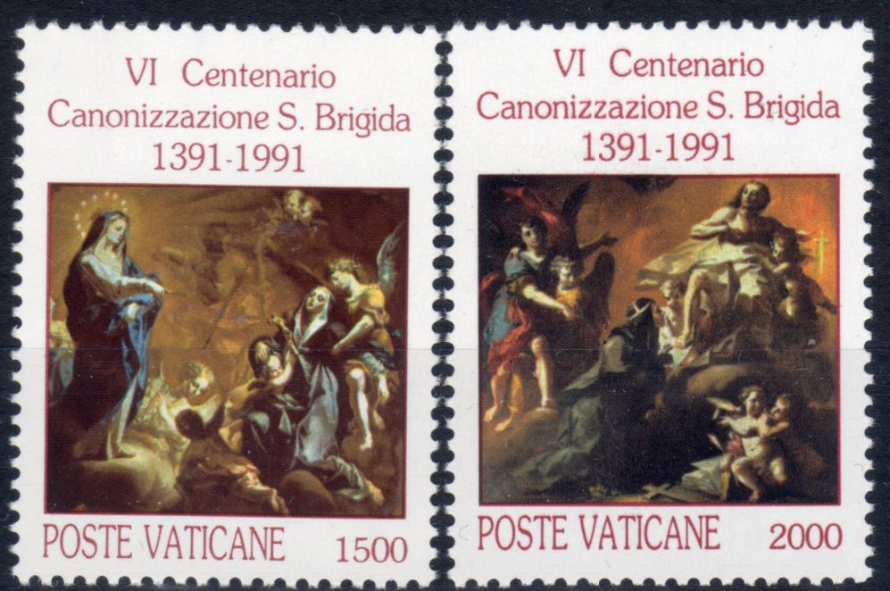 1991 600° canonizzazione Santa Brigida