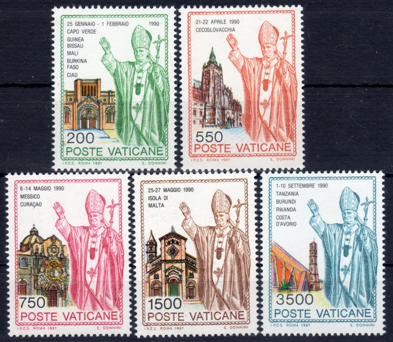 1991 I viaggi di Giovanni Paolo II nel 1990