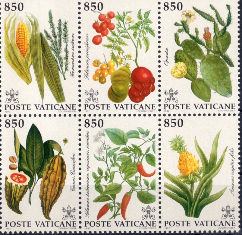 1992 Flora del nuovo mondo - blocco