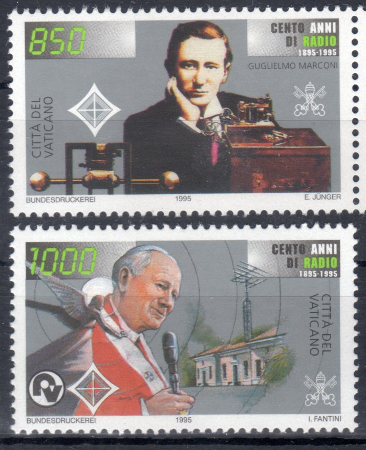1995 Centenario della radio - Guglielmo Marconi