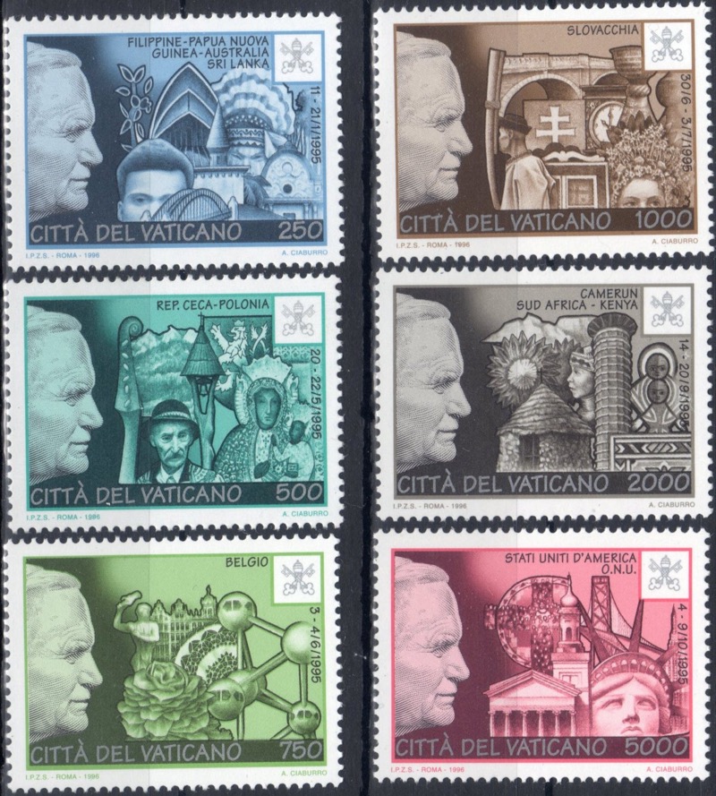 1996 I viaggi di Giovanni Paolo II nel 1995