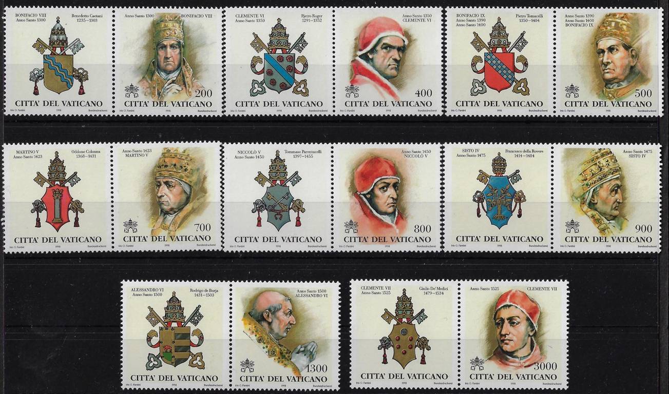 1998 I Papi e gli Anni Santi 1° serie