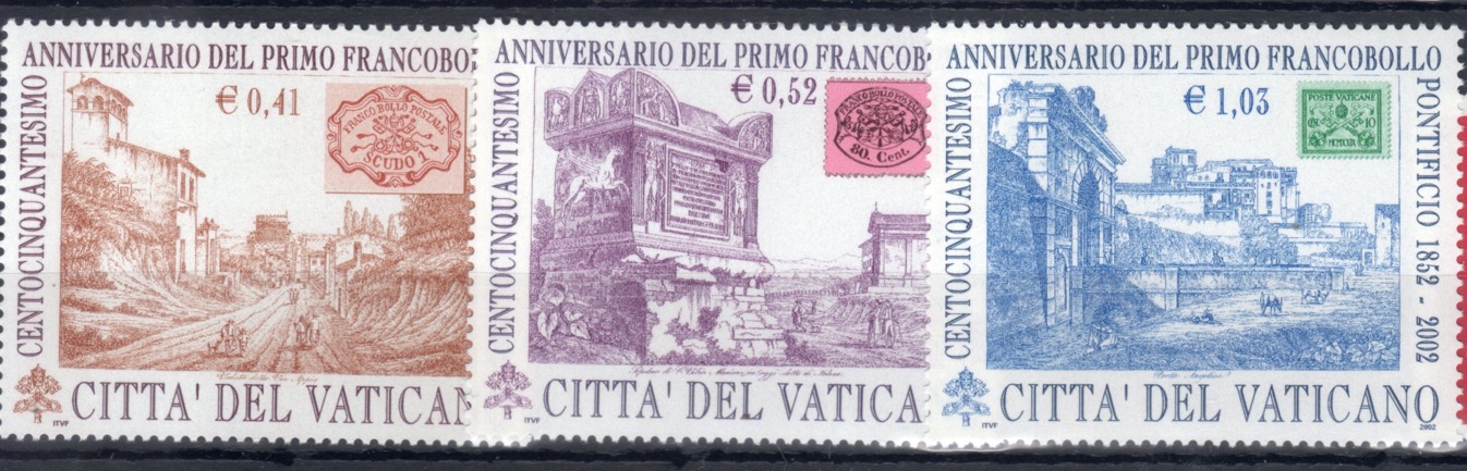 2002 150°del primo francobollo pontificio