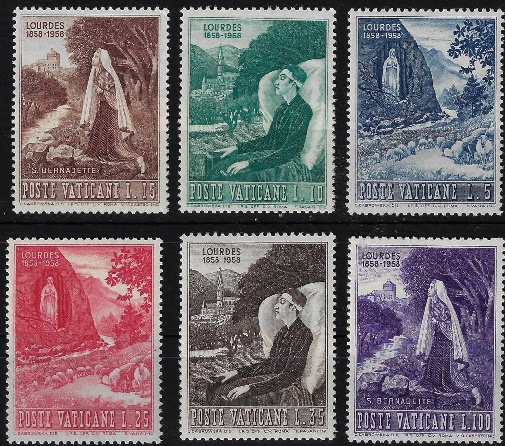 1958 100° apparizione della Vergine a Lourdes