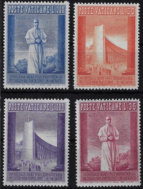 1958 Expo Bruxelles da bf dentellatura 12 3/4 x 13 1/4