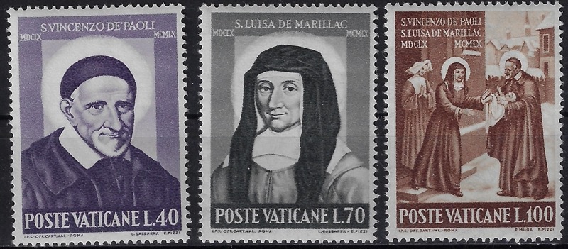 1960 300° morte di S. Vincenzo de' Paoli e S. Luisa de Marillac