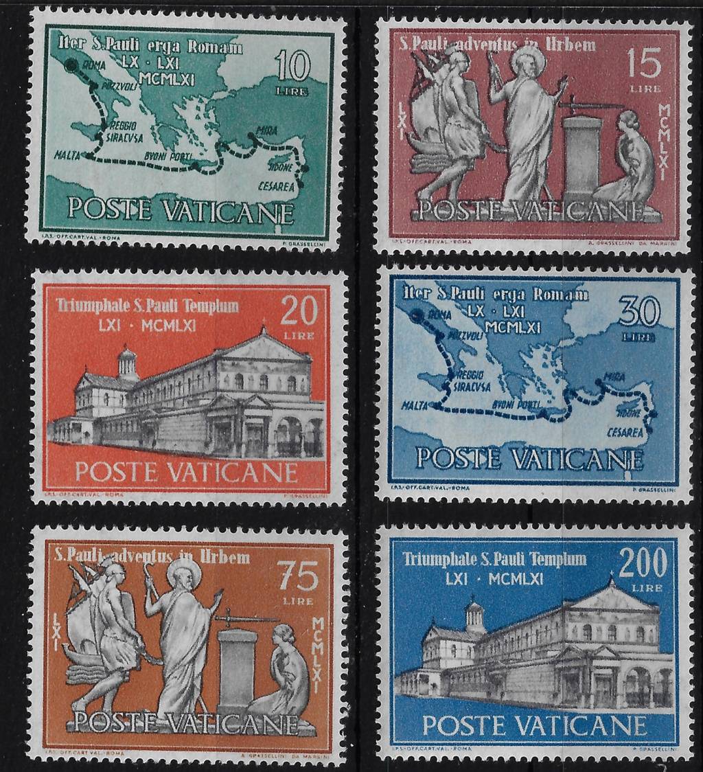 1961 19° centenario arrivo di San Paolo a Roma