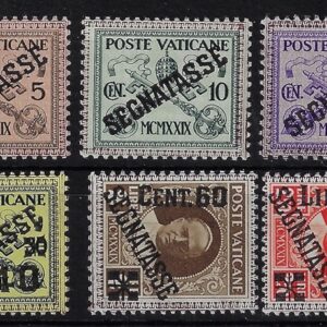 1931 Segnatasse PIO XI Francobolli del 1929