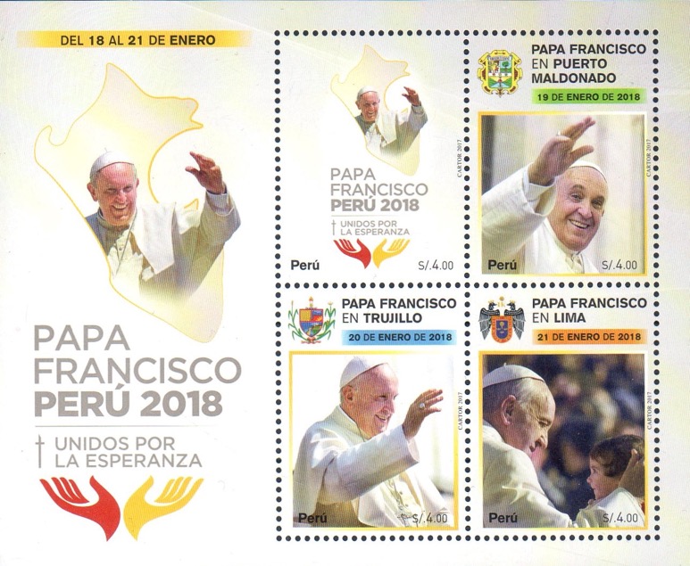 2018 Peru foglietto viaggio del papa