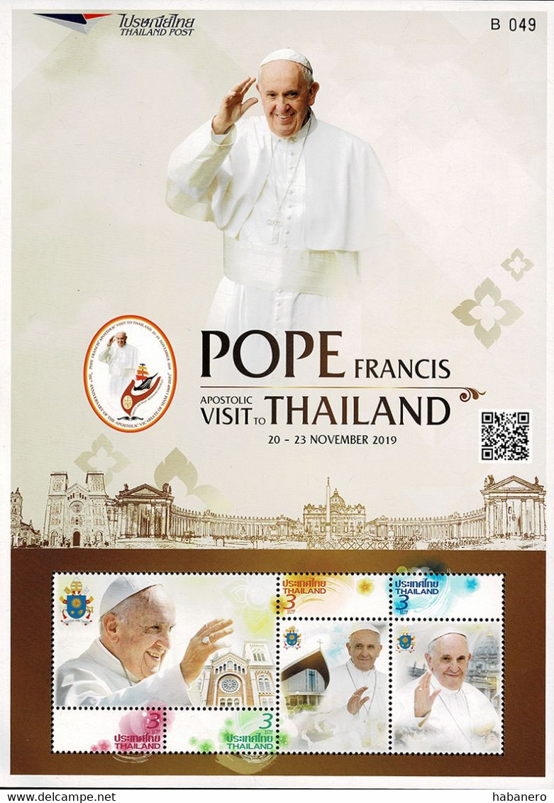 2019 Thailandia foglietto viaggi del papa
