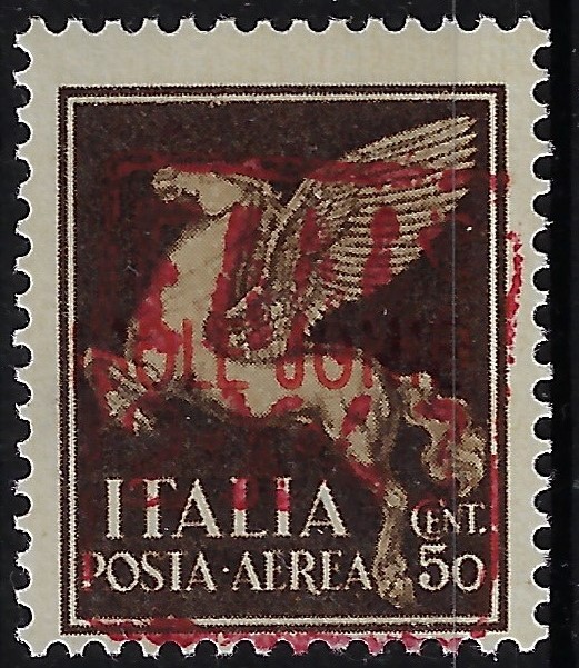 1943 Soprastampati ZANTE in rosso