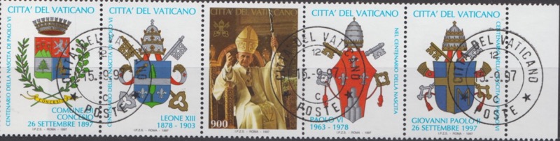 1997 100° nascita di Paolo VI con 4 appendici