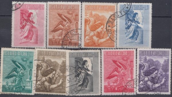 1956 Posta Aerea PIO XII Arcangelo Gabriele