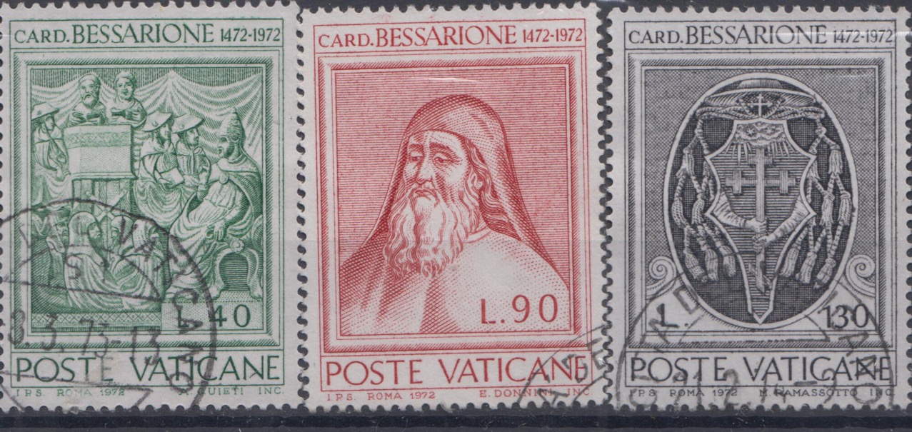 1972 500° morte del Cardinale Bessarione