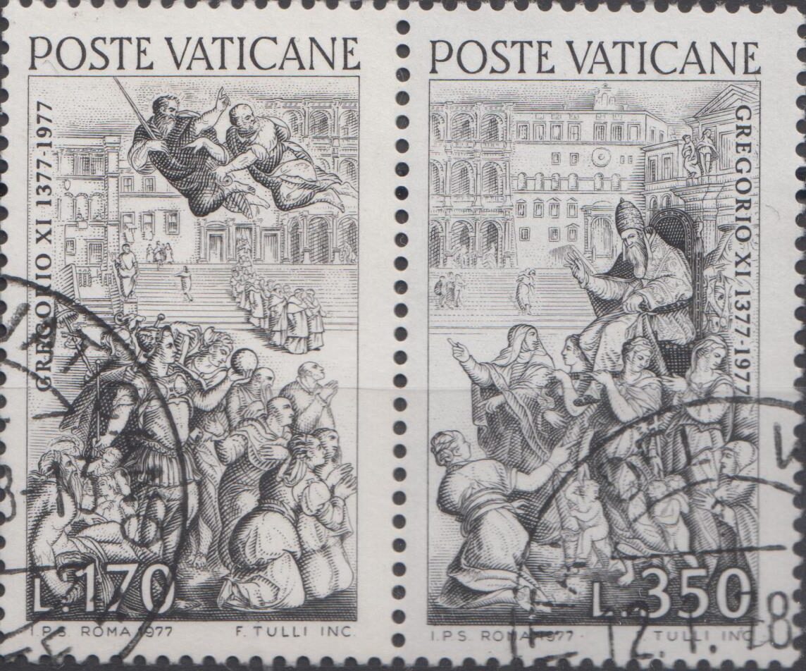 1977 600° ritorno di Gregorio XI da Avignone