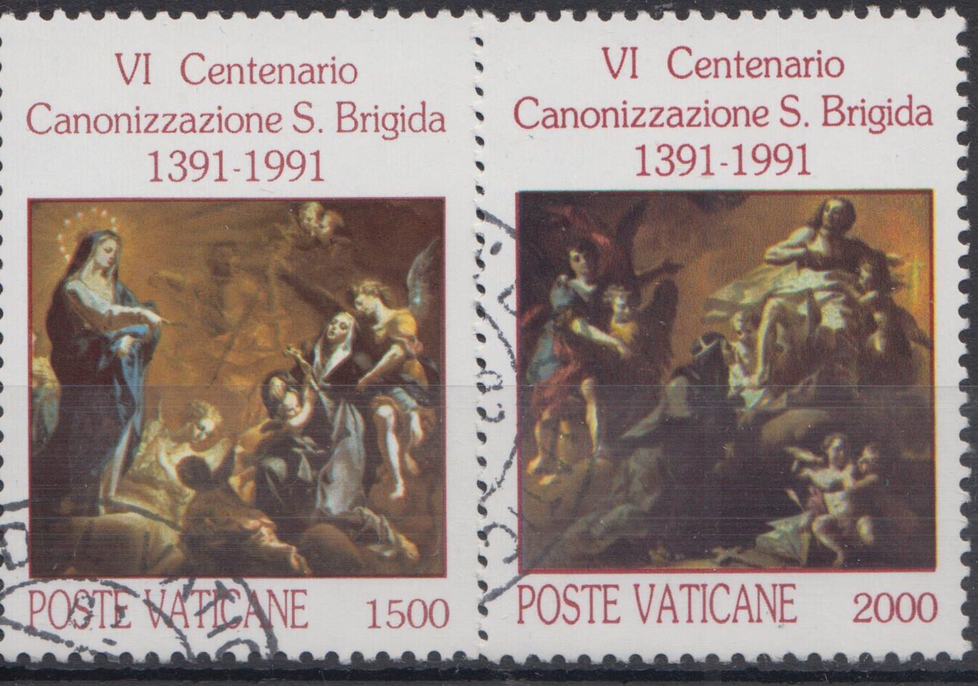 1991 600° canonizzazione Santa Brigida