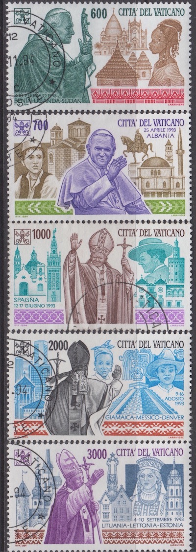 1994 I viaggi di Giovanni Paolo II nel 1993