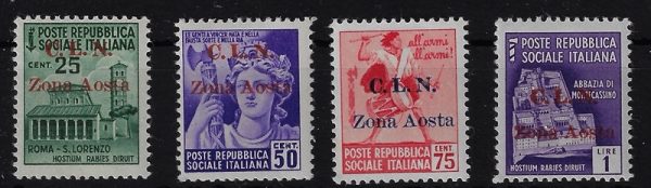1944 Monumenti Soprastampati - immagine 2