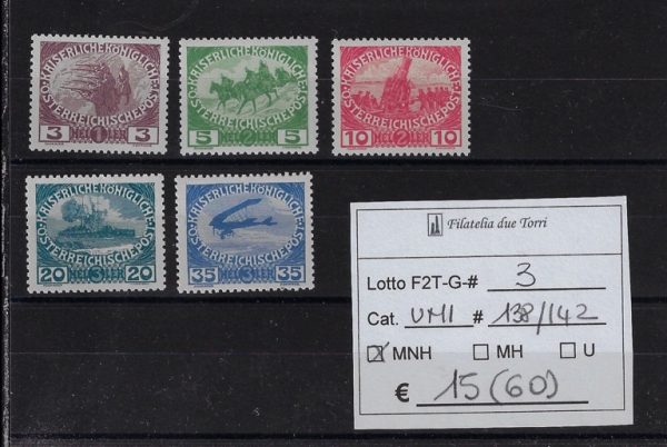 1915 Pro orfani di guerra Unif 138/142