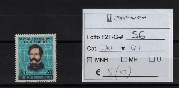 1952 Carl Schurtz Unif 41