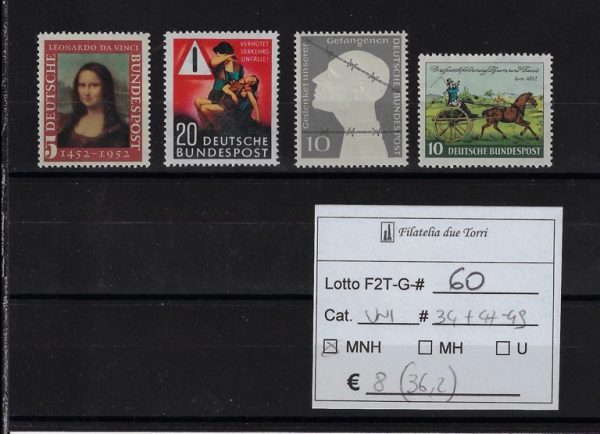1952 - 1953 Soggetti vari selezione Unif 34-49