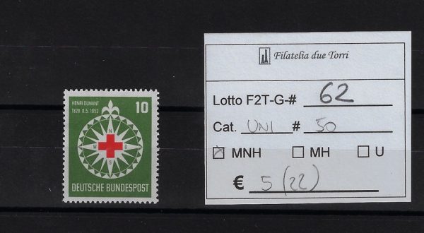 1953 Croce Rossa Unif 50