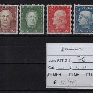 1954 Benefattori dell'umanità Unif 76/79
