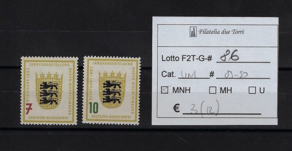 1955 Mostra Stoccarda Unif 89/90