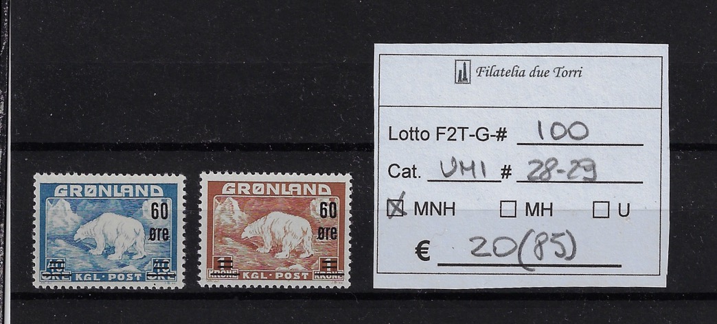 1956 Soprastampati Unif. 28/29