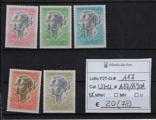 1966 Effigi dei Principi Unif A87/A90